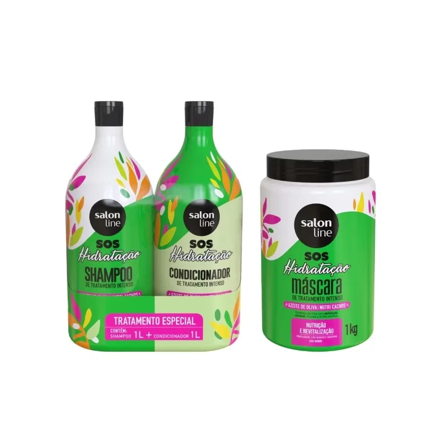 Kit SOS Hidratação Ultra Cachos com Máscara de Hidratação Salon Line — imagem 3