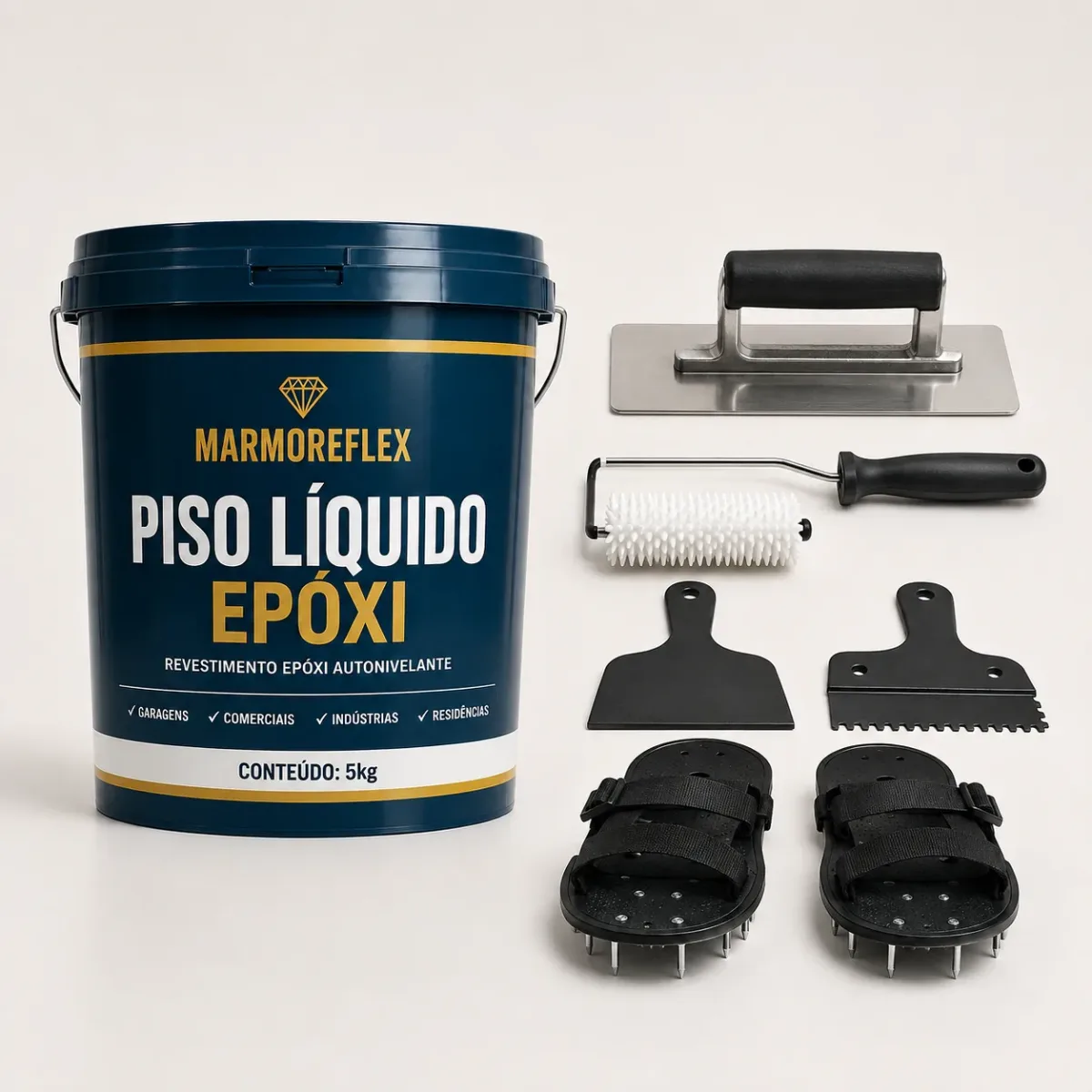 Revestimento Epóxi Autonivelante Premium — Efeito Mármore e Alto Brilho | Kit de Aplicação Grátis — imagem 5