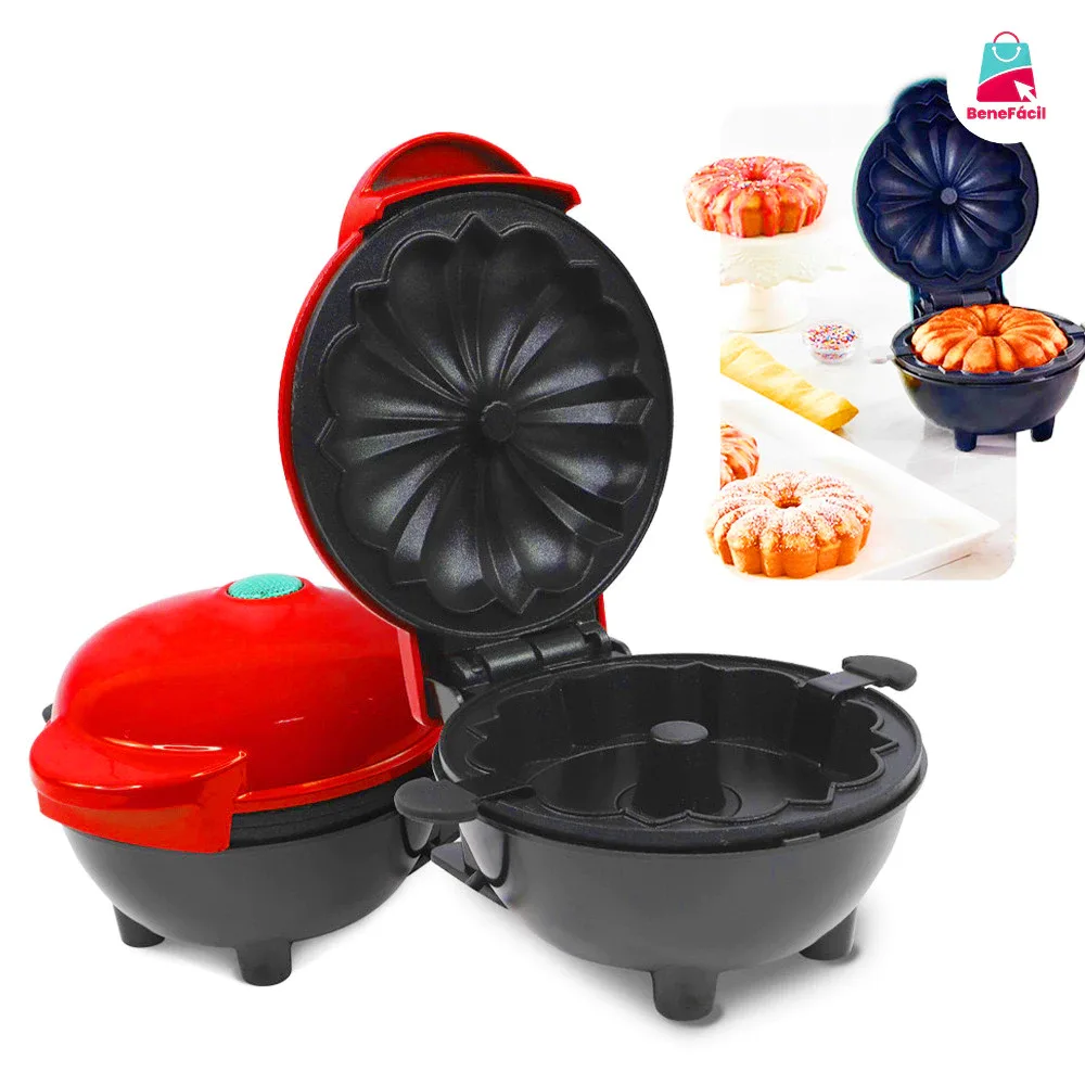 Mini Máquina de Bolo e Pipoca sem Óleo Portátil 110V — imagem 3