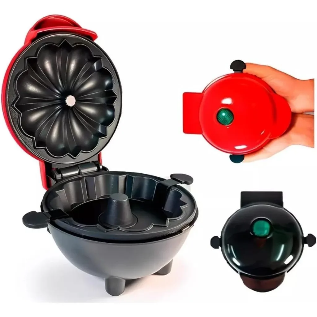 Mini Máquina de Bolo e Pipoca sem Óleo Portátil 110V — imagem 5