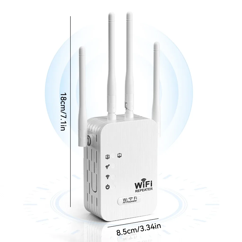 Amplificador de sinal Wi-Fi repetidor e roteador sem fio rede sem fio através da parede Dupla pressão/2.4G - G8 — imagem 2